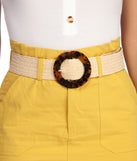 Round About You Straw Belt for 2022 festival outfits, festival dress, outfits for raves, concert outfits, and/or club outfits