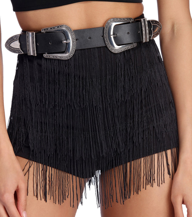 Into The Wild Double Buckle Belt is a trendy pick to create 2023 festival outfits, festival dresses, outfits for concerts or raves, and complete your best party outfits!