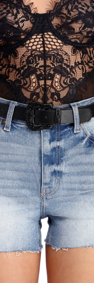 Western Buckle Belt for 2022 festival outfits, festival dress, outfits for raves, concert outfits, and/or club outfits