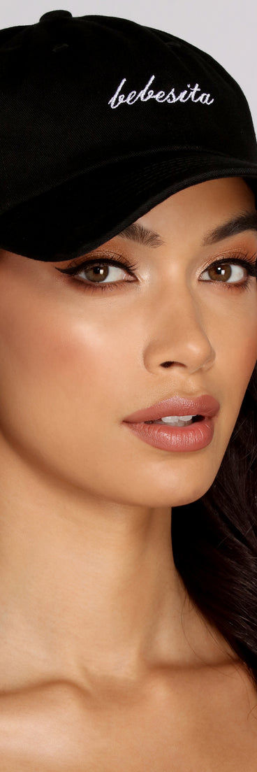 Bebesita Baseball Cap is a trendy pick to create 2023 festival outfits, festival dresses, outfits for concerts or raves, and complete your best party outfits!