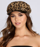 Leopard Cabby Hat for 2022 festival outfits, festival dress, outfits for raves, concert outfits, and/or club outfits