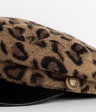 Leopard Cabby Hat for 2022 festival outfits, festival dress, outfits for raves, concert outfits, and/or club outfits