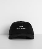 100% That B Script Cap is a trendy pick to create 2023 festival outfits, festival dresses, outfits for concerts or raves, and complete your best party outfits!