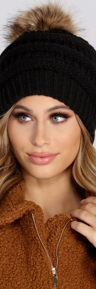 Cozy Cutie Pom Pom Beanie