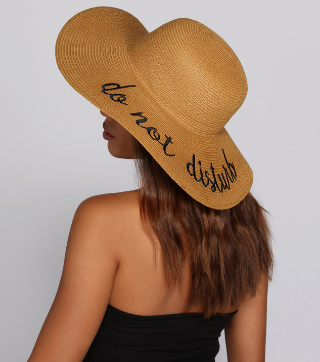 Do Not Disturb Woven Hat is a trendy pick to create 2023 festival outfits, festival dresses, outfits for concerts or raves, and complete your best party outfits!