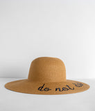 Do Not Disturb Woven Hat is a trendy pick to create 2023 festival outfits, festival dresses, outfits for concerts or raves, and complete your best party outfits!