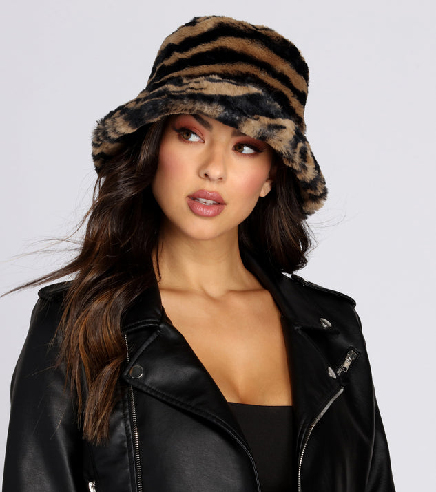 Fur Tiger Bucket Hat