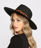 A Touch Of Leopard Straw Panama Hat is a trendy pick to create 2023 festival outfits, festival dresses, outfits for concerts or raves, and complete your best party outfits!