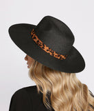 A Touch Of Leopard Straw Panama Hat is a trendy pick to create 2023 festival outfits, festival dresses, outfits for concerts or raves, and complete your best party outfits!