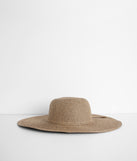 Poolside Elegance Floppy Straw Hat