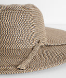 Poolside Elegance Floppy Straw Hat