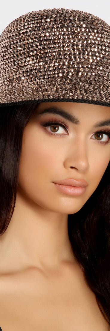 Party Crasher Rhinestone Studded Bucket Hat