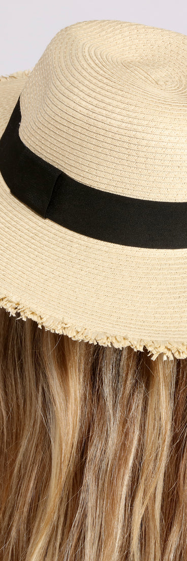 Sunny Days Straw Panama Hat