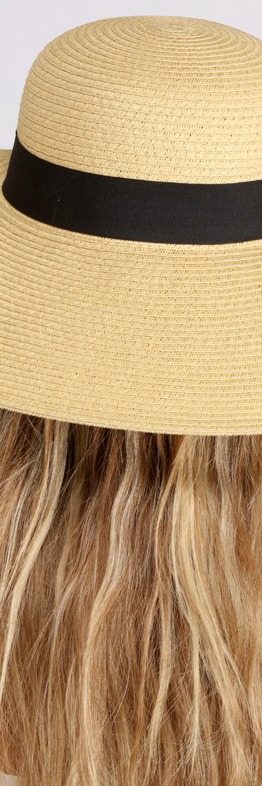 Island Gal Straw Floppy Hat
