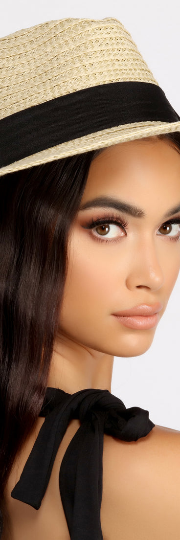 Time For A Trip Straw Panama Hat