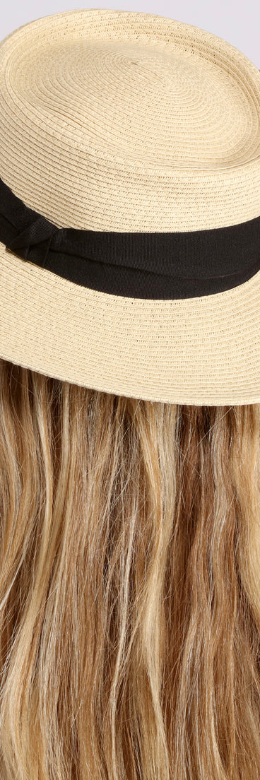 Feel The Breeze Straw Boater Hat