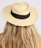 Feel The Breeze Straw Boater Hat
