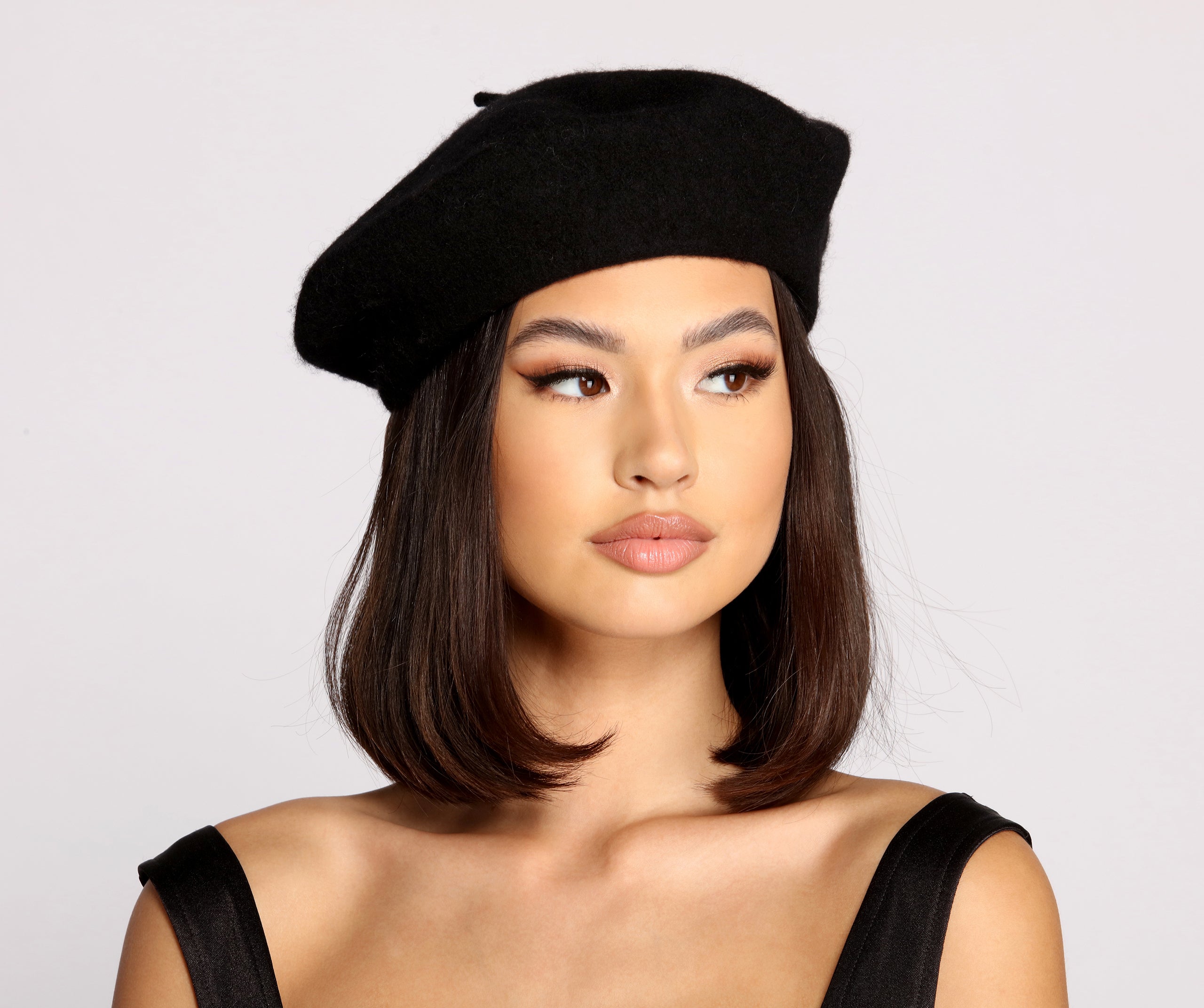 OVT-U☆Ribbon Wool Beret Ribbon Knit Beret (3color) - OVT-U | 60% - Asian Fashion