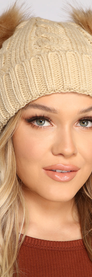 Cozy Cutie Knit Pom Beanie