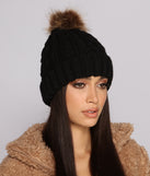 Cozy and Chill Pom Knit Beanie