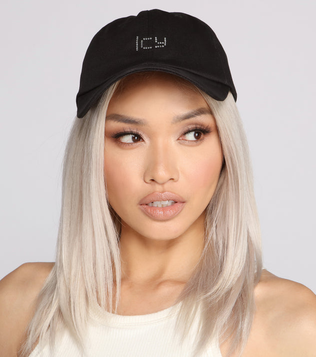 So Icy Rhinestone Baseball Cap