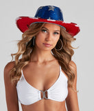 Miss Americana Sequin Cowgirl Hat for 2022 festival outfits, festival dress, outfits for raves, concert outfits, and/or club outfits