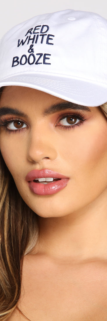 Red, White, And Booze Baseball Cap