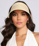 Sunny Days Ahead Straw Visor is a trendy pick to create 2023 festival outfits, festival dresses, outfits for concerts or raves, and complete your best party outfits!