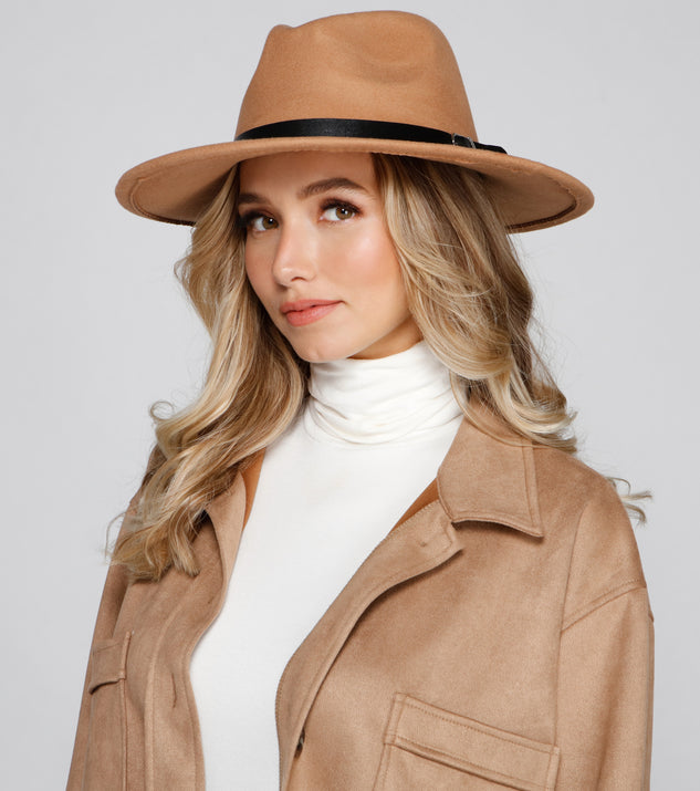 Basic Mood Faux Wool Panama Hat