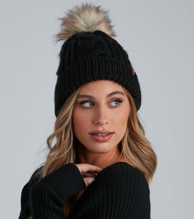 Bring The Chill Cable Knit Beanie