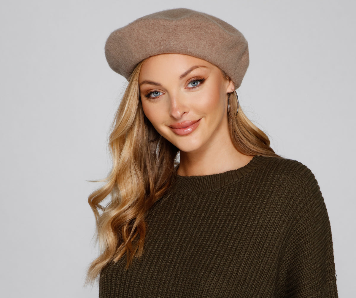 Endless Chic Faux Wool Beret