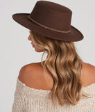 Finishing Touch Chain Link Boater Hat is a trendy pick to create 2023 festival outfits, festival dresses, outfits for concerts or raves, and complete your best party outfits!