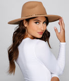 Trendy Glam Chain Detail Panama Hat