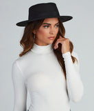 Simply Stylish Faux Wool Boater Hat is a trendy pick to create 2023 festival outfits, festival dresses, outfits for concerts or raves, and complete your best party outfits!