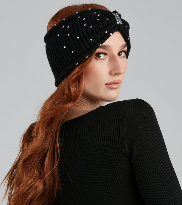 Too Cute Rhinestone Knit Headband