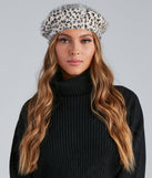 So Chic Leopard Beret for 2022 festival outfits, festival dress, outfits for raves, concert outfits, and/or club outfits