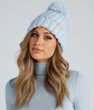 Cold Cutie Yarn-Knit Beanie