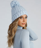Cold Cutie Yarn-Knit Beanie