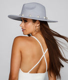 Glamour Chic Panama Hat With Pearls is a trendy pick to create 2023 festival outfits, festival dresses, outfits for concerts or raves, and complete your best party outfits!