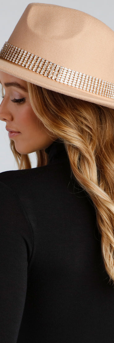Glam Ryder Rhinestone Panama Hat
