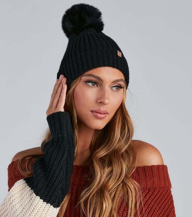 Cozy Up Knit Pom Beanie