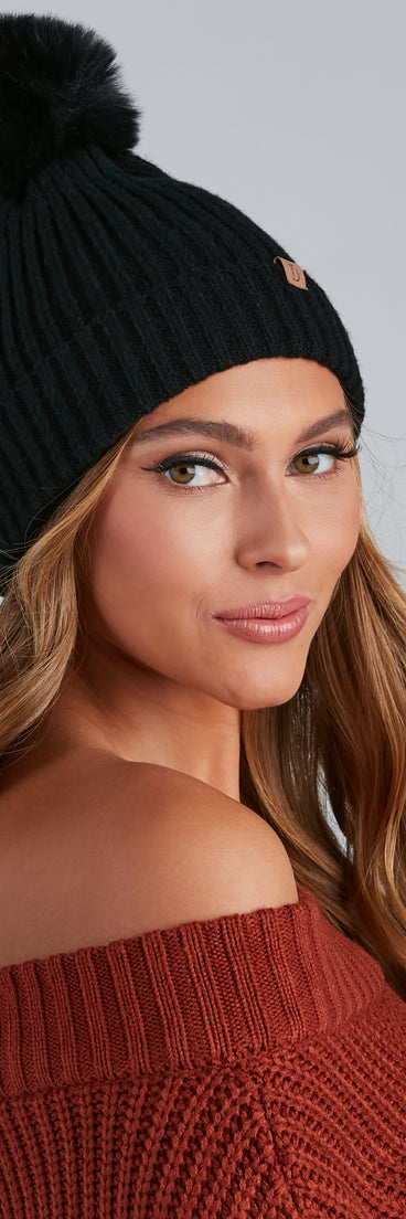 Cozy Up Knit Pom Beanie
