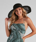 Illusion Mesh Straw Hat for 2022 festival outfits, festival dress, outfits for raves, concert outfits, and/or club outfits