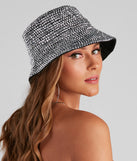 So Extra Glam Rhinestone Bucket Hat is a trendy pick to create 2023 festival outfits, festival dresses, outfits for concerts or raves, and complete your best party outfits!