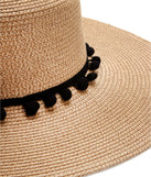 Pom Pom Straw Hat is a trendy pick to create 2023 festival outfits, festival dresses, outfits for concerts or raves, and complete your best party outfits!