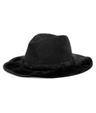 Braided Faux Suede Panama Hat