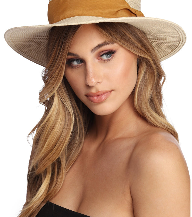Resort Ready Banded Boater Hat