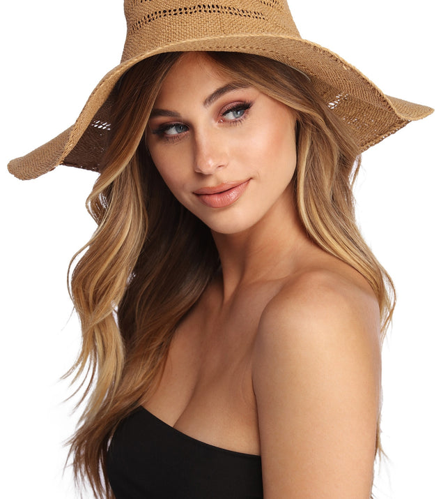 Sun Babe Floppy Straw Hat