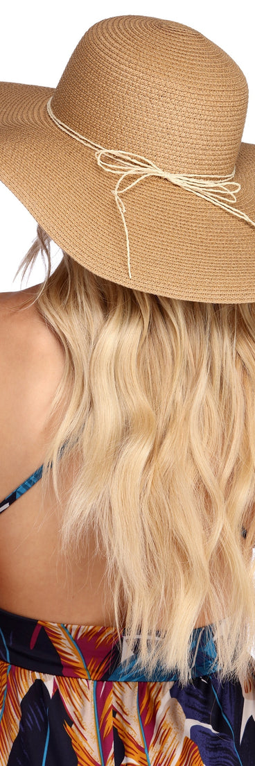 Straw Sophistication Floppy Hat