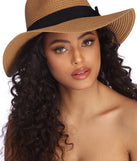Banded Straw Panama Hat